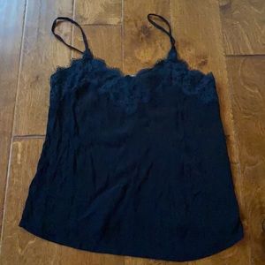 Black lace cami